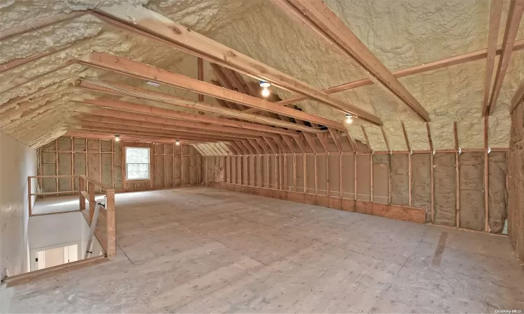 Unfinished Walk Up Attic