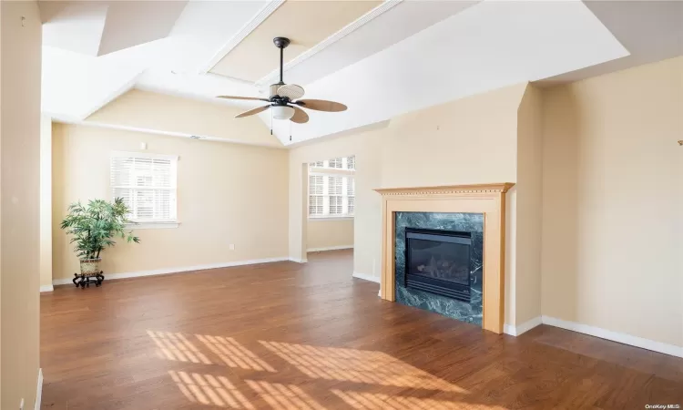 Great Room with cathedral ceiling