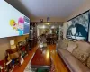 Living room featuring hardwood / wood-style flooring