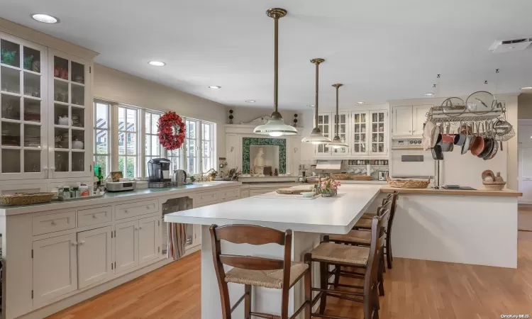 Kitchen opening to Family Room