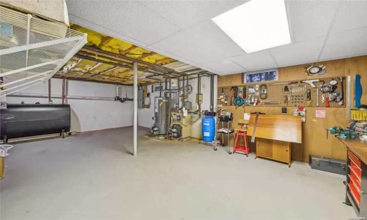 basement utilities and workshop