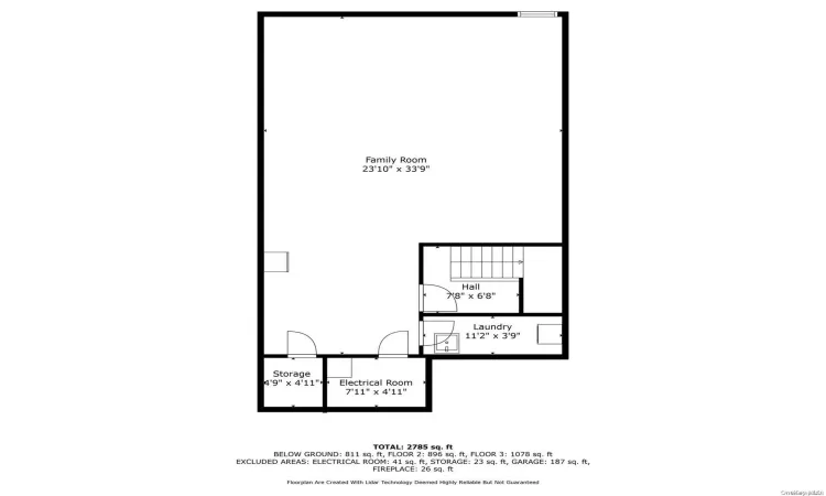 Basement floor plan