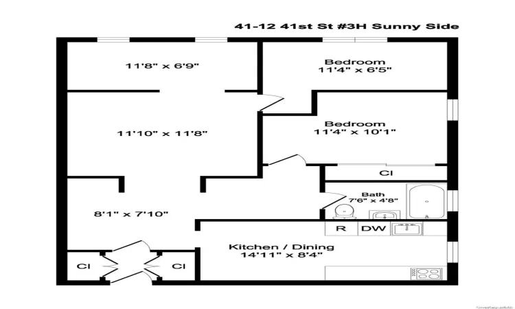 41-12 41st Street, New York, NY, 1 Bedroom Bedrooms, 5 Rooms Rooms,1 BathroomBathrooms,Residential,For Sale,41st,L3556450