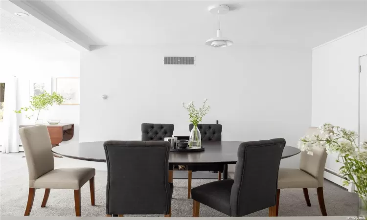 Open plan dining area