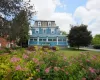 View of front of house with a front lawn