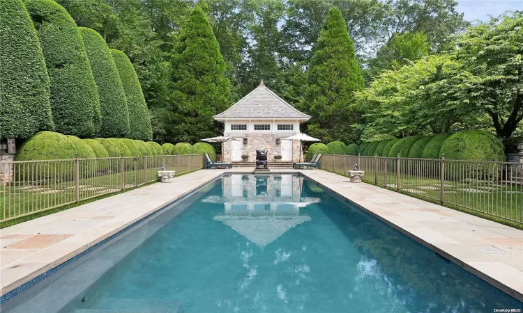 Primary Suite includes a Private Lap Pool (70'x16') and Cabana