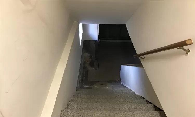 Stairs with carpet floors