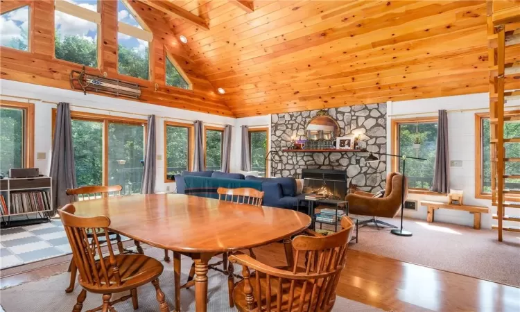 Dining area within great room.