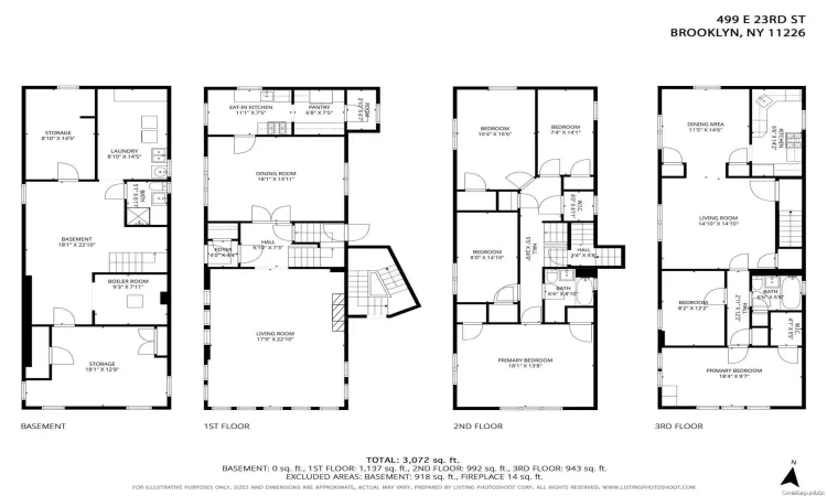 499 23rd Street, New York, NY, 6 Bedrooms Bedrooms, 14 Rooms Rooms,3 BathroomsBathrooms,Residential Income,For Sale,23rd,L3579453