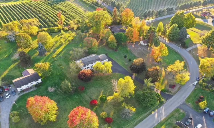 Drone / aerial view featuring a rural view