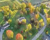 Birds eye view of property featuring a rural view