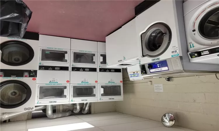 Laundry room with independent washers and dryers