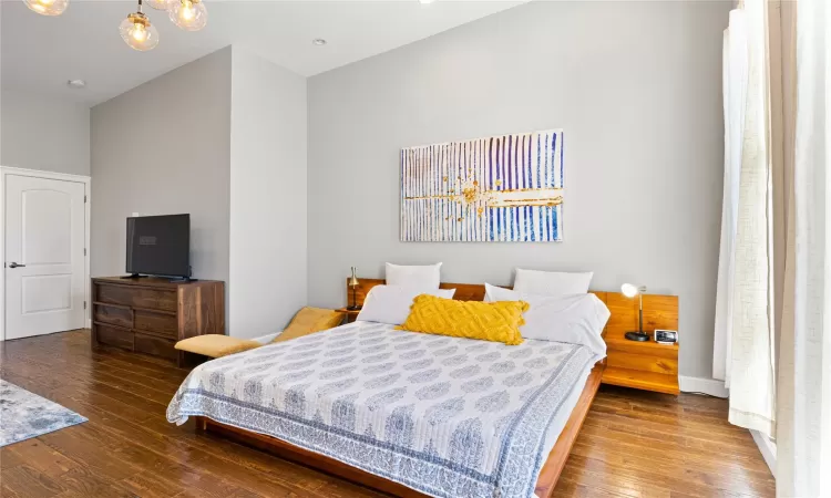 Bedroom featuring hardwood / wood-style floors