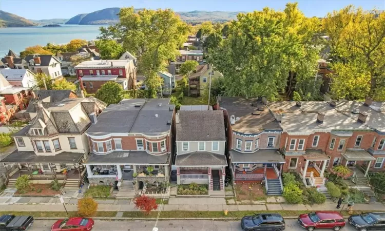 Bird's eye view featuring Hudson River and mountain view