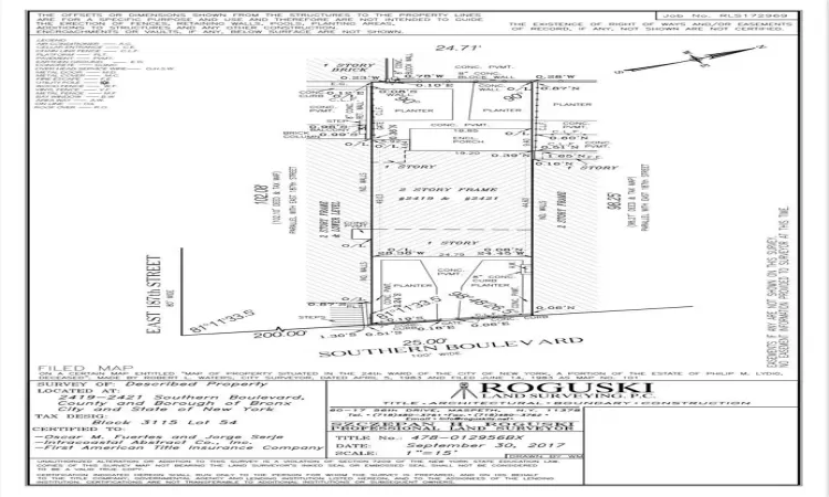 2419-2421 Southern Boulevard, New York, NY, 4 Bedrooms Bedrooms, ,2 BathroomsBathrooms,Residential Income,For Sale,Southern,H6334229