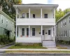 View of front of property featuring a porch