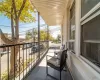 Balcony featuring cooling unit