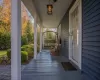 View of patio featuring covered porch