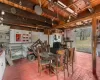 Dining room with hardwood / wood-style floors