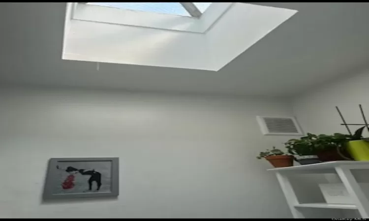 Interior details with a skylight