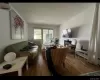 Living room featuring hardwood / wood-style flooring