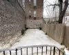 View of snow covered patio