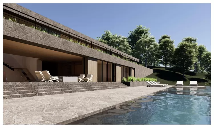 Proposed house with pool