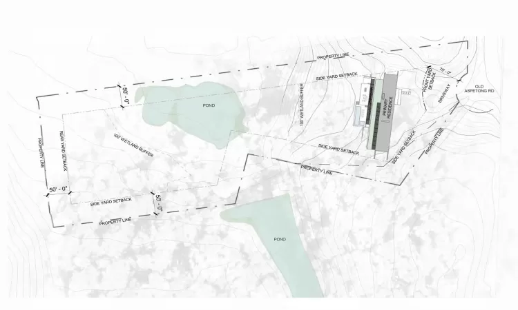 Site plan of proposed house