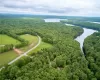 Aerial view of Lot and stream leading to Toronto Reservoir