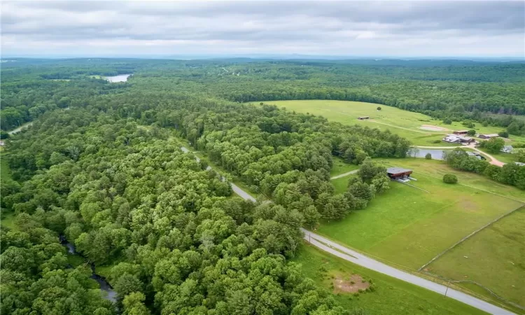 Aerial view of lot and surroundings