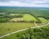 Aerial view of lot and surroundings.