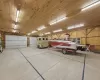 Garage with wood ceiling