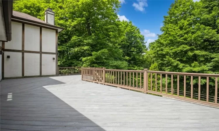 View of wooden terrace