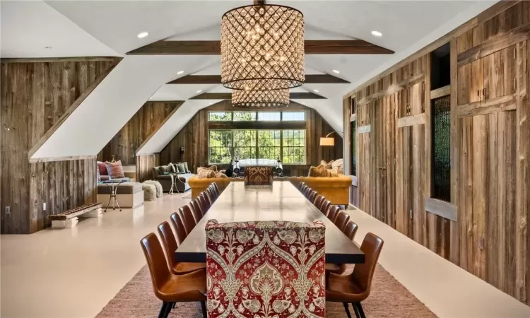 Loft dining room