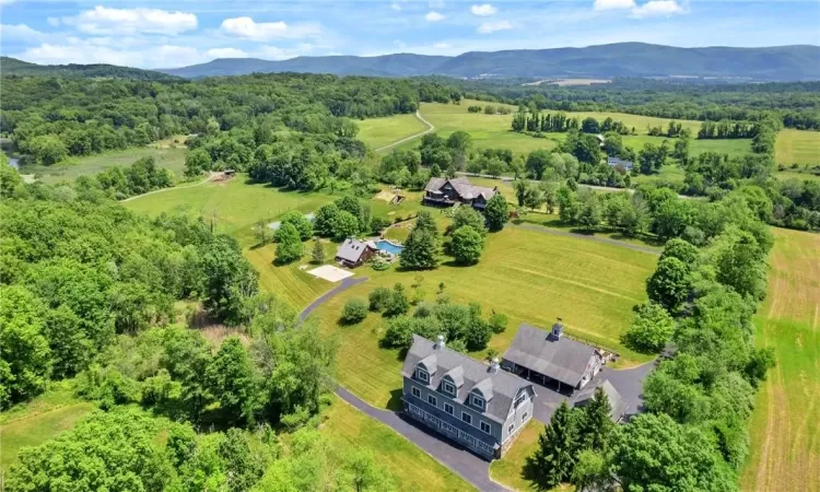 Aerial view of the estate