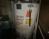 Utility room featuring water heater