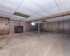 Large open basement fireplace w/insert area