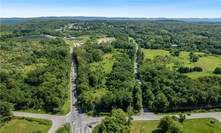 Birds eye view of property