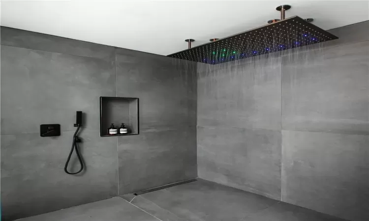 Bathroom featuring walk in shower