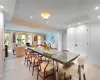 Dining room featuring light hardwood / wood-style floors