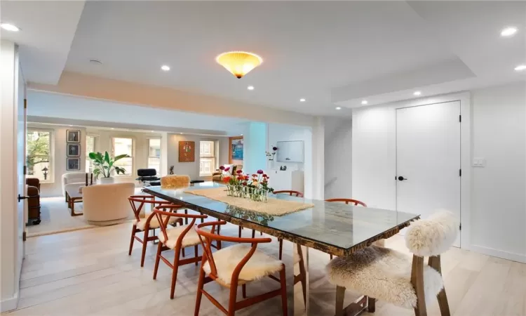 Dining room featuring light hardwood / wood-style floors