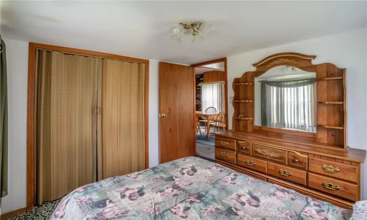 Bedroom featuring a closet