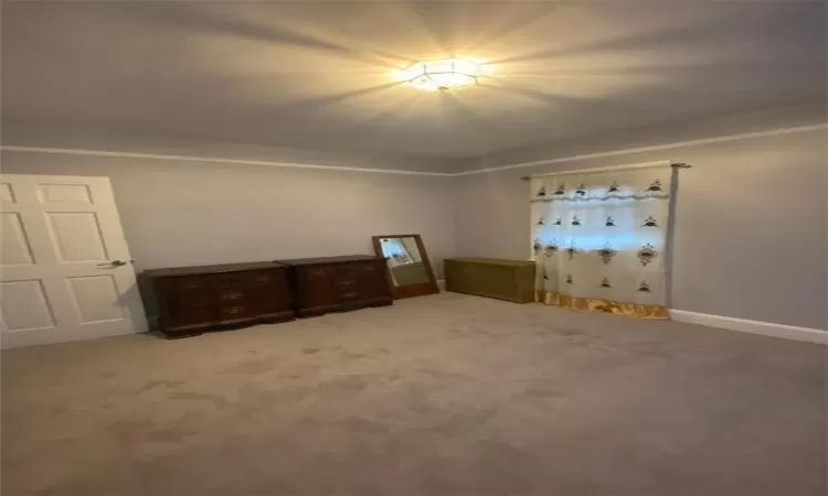 Unfurnished bedroom featuring carpet