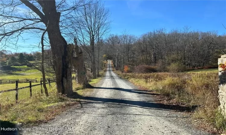 View of street with a rural view