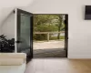 Entryway featuring hardwood / wood-style floors and a wealth of natural light