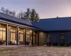 View of back house at dusk