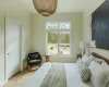 Entryway featuring light hardwood / wood-style flooring