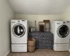 Laundry area with washer and dryer