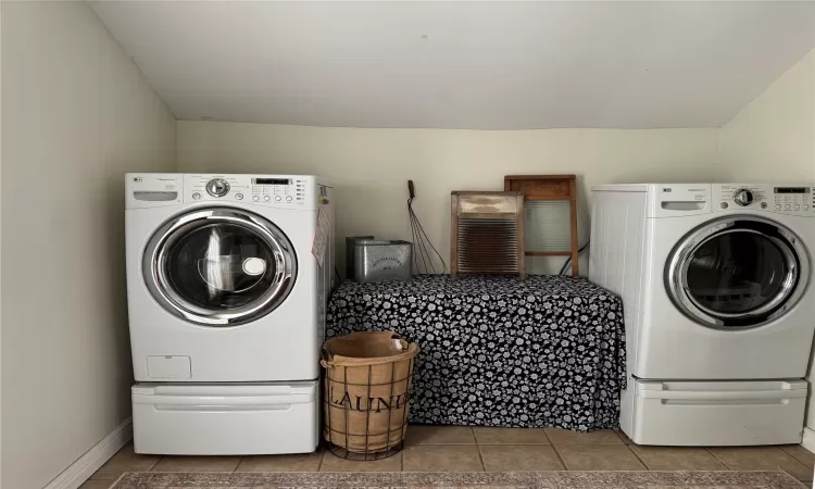 Laundry area with washer and dryer