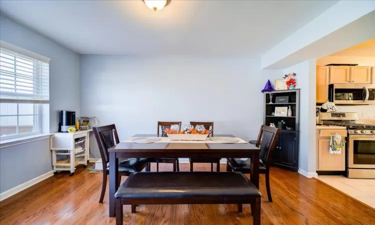 Dining room featuring light hardwood / wood-style flooring